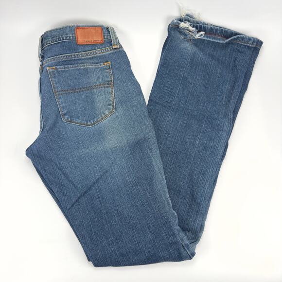Vintage Y2K Tommy Hilfiger Women's Blue Low Rise Denim Bootcut Jeans Size 2/L - Picture 1 of 10